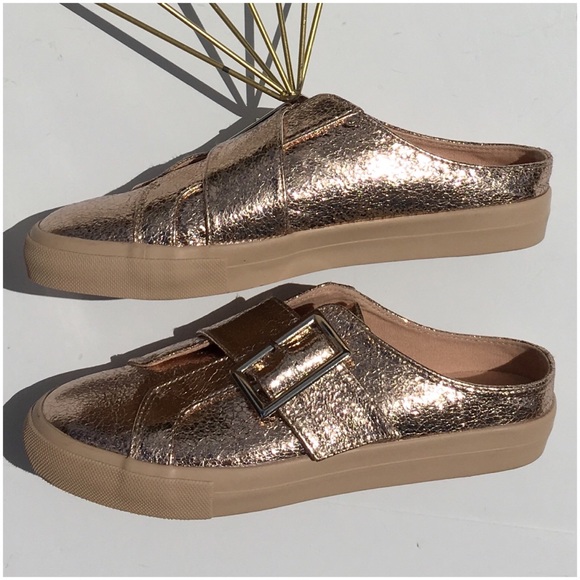 Asos Rose Gold Metallic Shoes - Picture 5 of 8